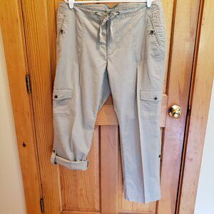LL Bean Favorite Fit Women's Convertible Straight Leg Cargo Pants, Size: 16 Reg